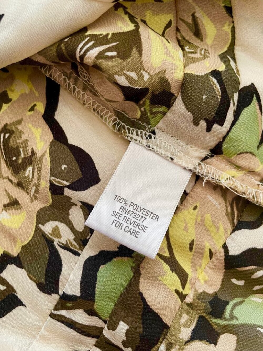 CANDIE'S BEIGE FLORAL ROSES RUFFLE SLEEVELESS DRESS SHIRT TOP BLOUSE CANDIES XS - Picture 6 of 12